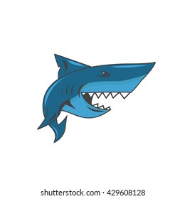 Shark logo. Shark sport logo