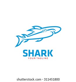 Shark Logo Template