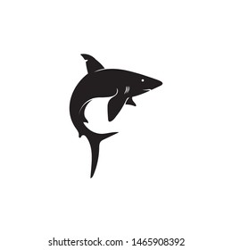 Shark Logo Template and design vector fish wild sea animal
