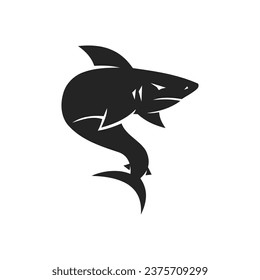 shark logo template Isolated. Brand Identity. Icon Abstract Vector graphic