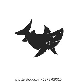 shark logo template Isolated. Brand Identity. Icon Abstract Vector graphic