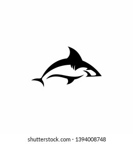Shark Logo Template Stock Vector