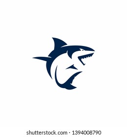 Shark Logo Template Stock Vector