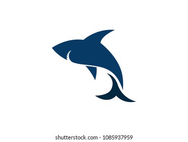 Shark Logo Template vector icon illustration design