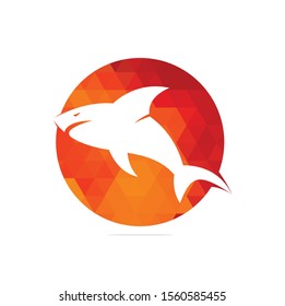 Shark Logo Template vector icon illustration design