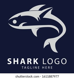 Shark Logo Vector | Animal Logo Design | Fish logo Vector
