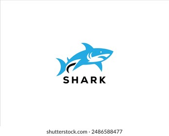 Shark logo vector, creative shark logo design 