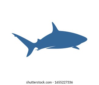 Shark logo vector design template, Silhouette Shark logo, Illustration