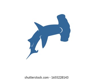 Shark logo vector design template, Silhouette Shark logo, Illustration