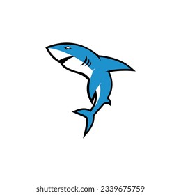 Shark logo vector, Fish Shark Vector logo template