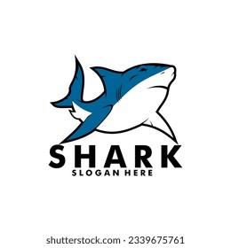 Shark logo vector, Fish Shark Vector logo template