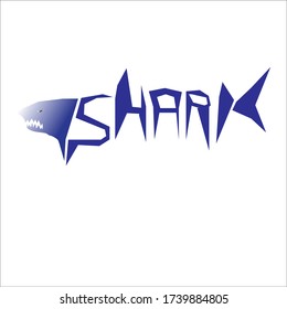 Shark logo vector icon illustration