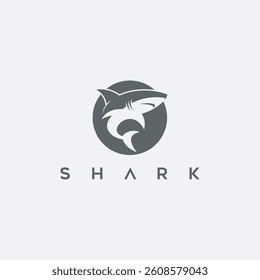 shark logo vector icon illustration