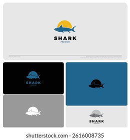 shark logo vector icon illustration