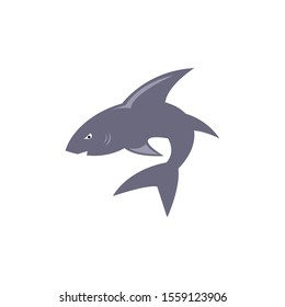 Shark Logo Vector Illustration Black Shark Stock Vector (Royalty Free ...