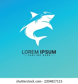 Shark  logo vector illustration design 