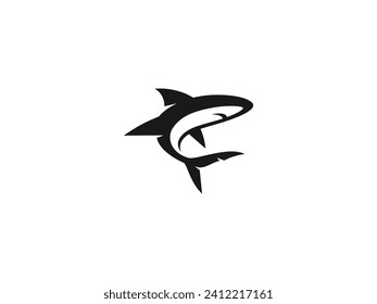 shark logo vector illustration. shark icon