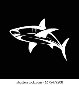 Shark Logo. A Shark Vector, for shark logo template, Decal Etc