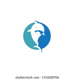 Shark Logo vector Template illustration design