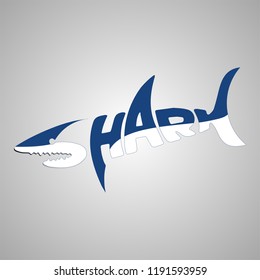 Shark logotype. Vector.