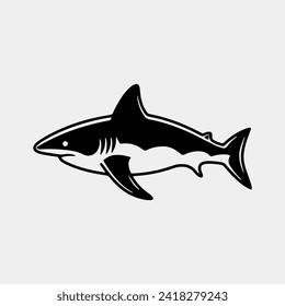 a shark with a long tail and a sharp sharp fin