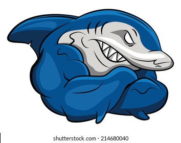 Shark Mascot Stock Vector (Royalty Free) 214680040 | Shutterstock