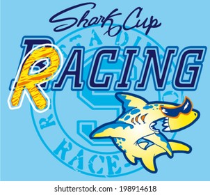 shark mascot cartoon