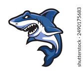 Shark Mascot. E-Sport Logo. Shark Attack.