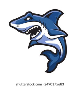 Shark Mascot. E-Sport Logo. Shark Attack.