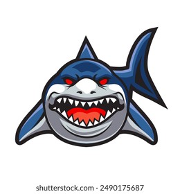 Shark Mascot. E-Sport Logo. Shark Attack.