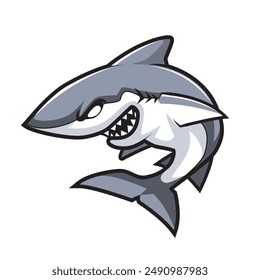 Shark Mascot. E-Sport Logo. Shark Attack.