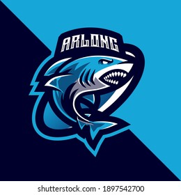 Shark Mascot Logo Esport Illustration