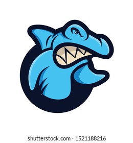 shark mascot logo icon vector design animal art