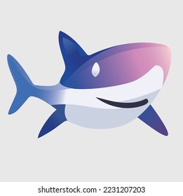 Shark Mascot Logo, Shark vector design, Fish Gradient Logo Design, Shark Minimal logo, Branding, Creative logo designs, vector illustration, Sports Shark Vector Gradient Icon, Esports Symbol - Shutterstock ID 2231207203