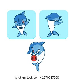 Shark mascot vector