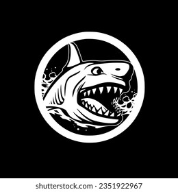 Shark | Minimalist and Simple Silhouette - Vector illustration