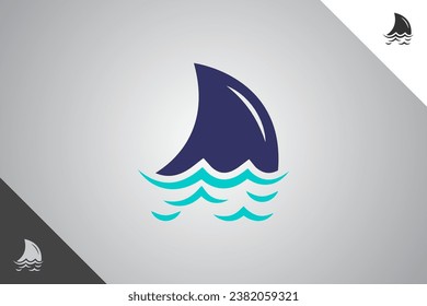 Shark modern logotype and symbol. Perfect logo for business related to animal, pet and veterinary. Isolated on background. Vector eps 10.