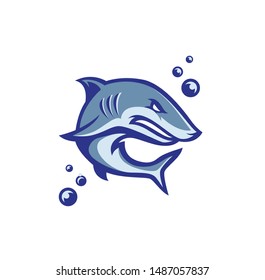 Shark modern style vector mascot illustration