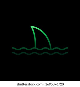Shark nolan icon. Simple thin line, outline vector of Summer icons for ui and ux, website or mobile application