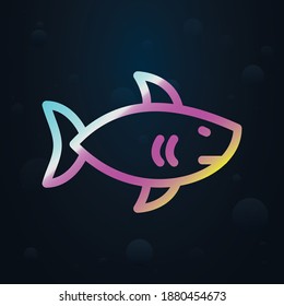 Shark nolan icon. Simple thin line, outline vector of seaside icons for ui and ux, website or mobile application