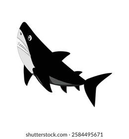 A shark with a shark on it and a shark with its mouth open (1)