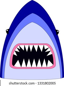 Shark with open mouth