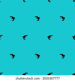 Shark pattern seamless. Sea predator background. Large predatory marine fish ornament. vector texture