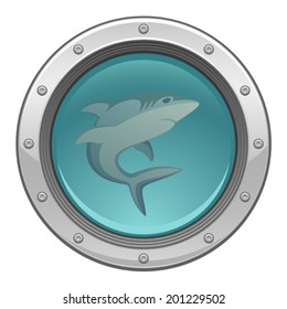 Shark in porthole