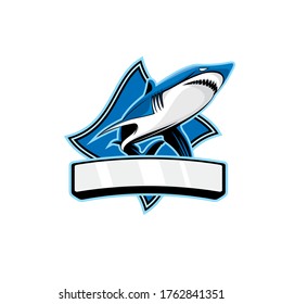 Shark premium vector for squad gaming