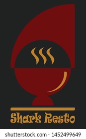 Shark, Restaurant and Cafe Logo Template or Design