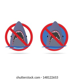 shark in the sea vector illustration part four
