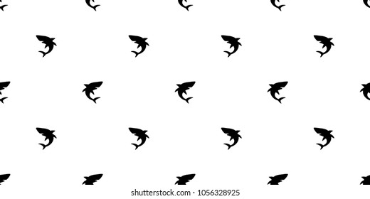 shark seamless pattern dolphin whale vector ocean sea island wallpaper background