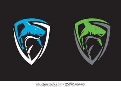 The shark shield logo shows speed, strength and strong defense.