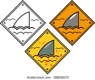 Shark sighting sign